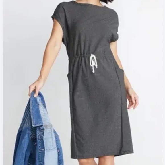 Marine Layer Dresses & Skirts - UEC Marine Layer Lola Cocoon Dress Gray Stripe Size S